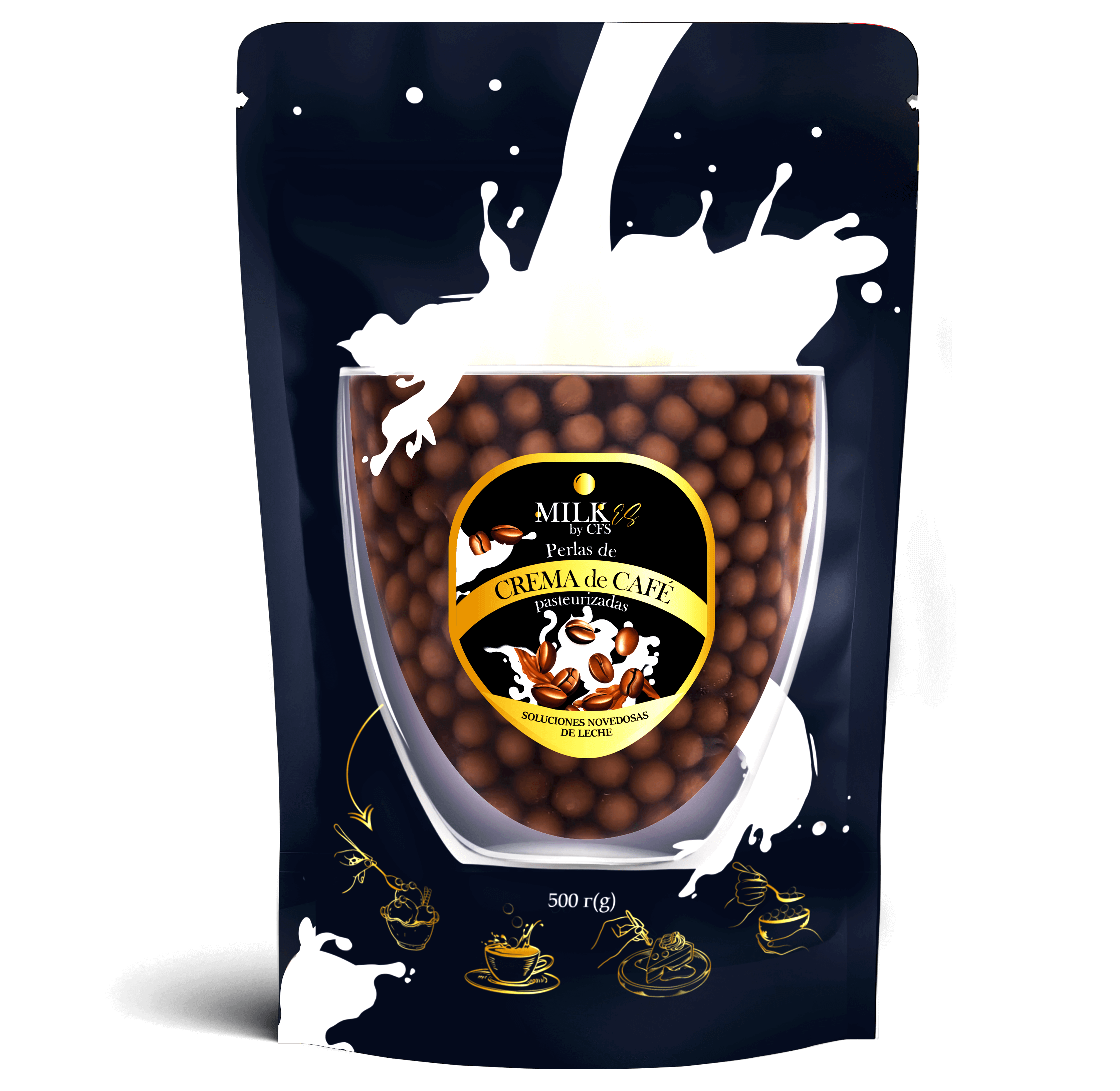 Perlas de CREMA de CAFE рasteurizadas