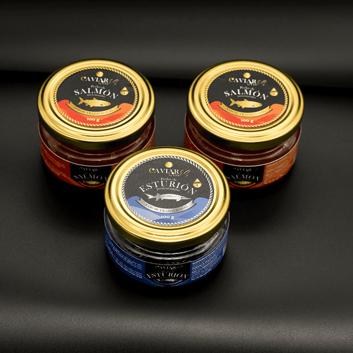 Perlas de salmón – alternativa al caviar, sucedáneo de caviar gourmet